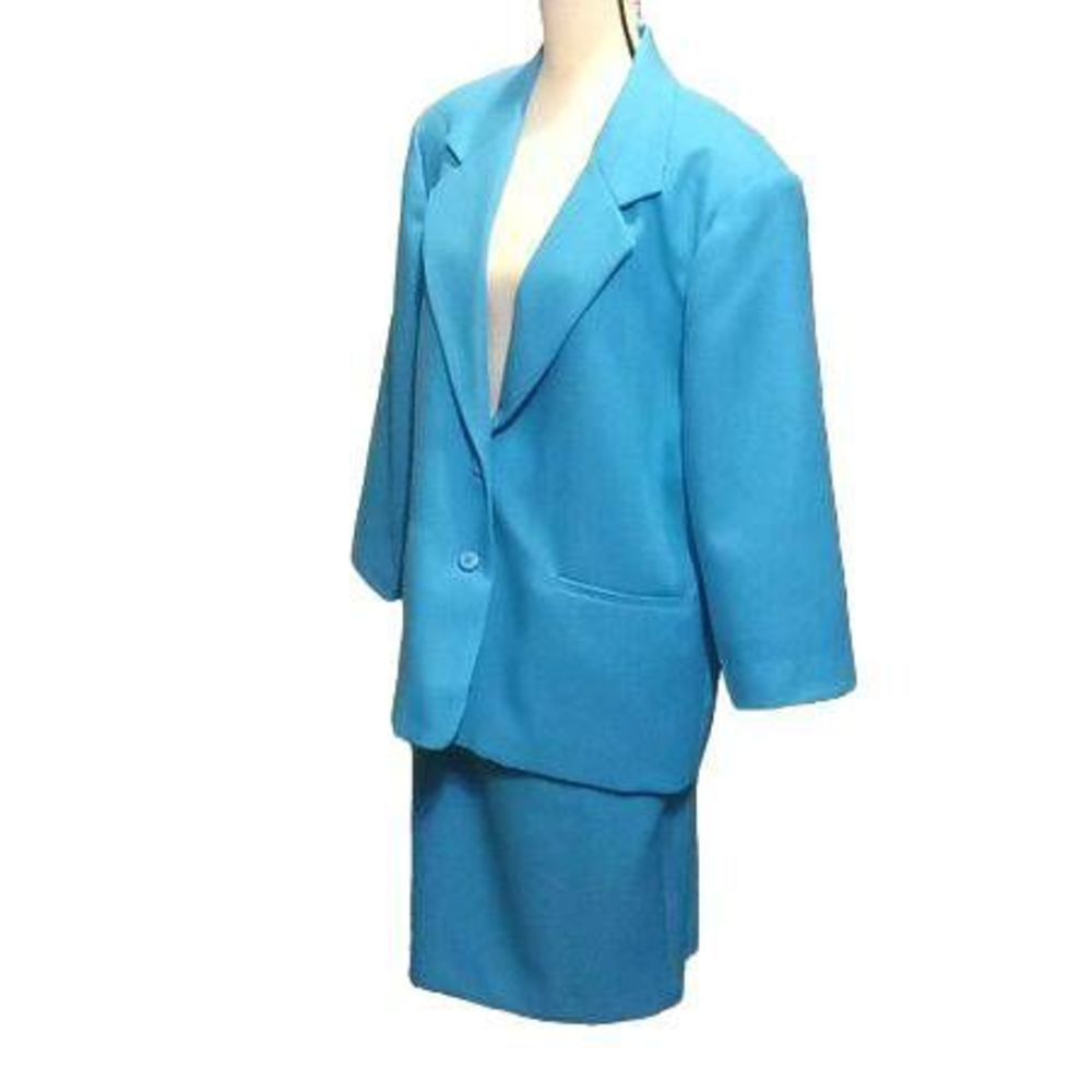 Leslie Faye Haberdashery‎ Suit Turquoise Women's Size 16